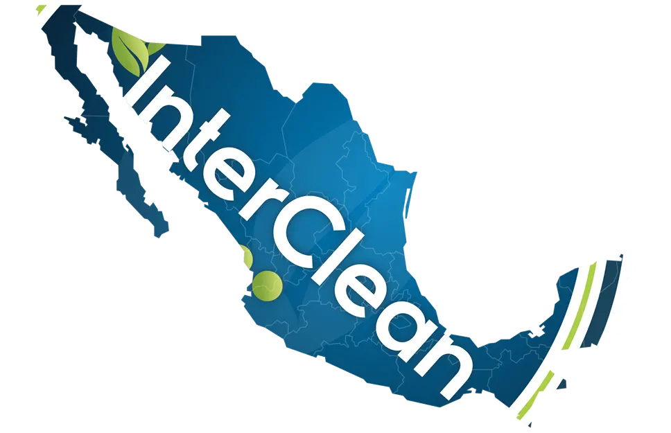 Mapa del páis de México donde interclean otorga servicio